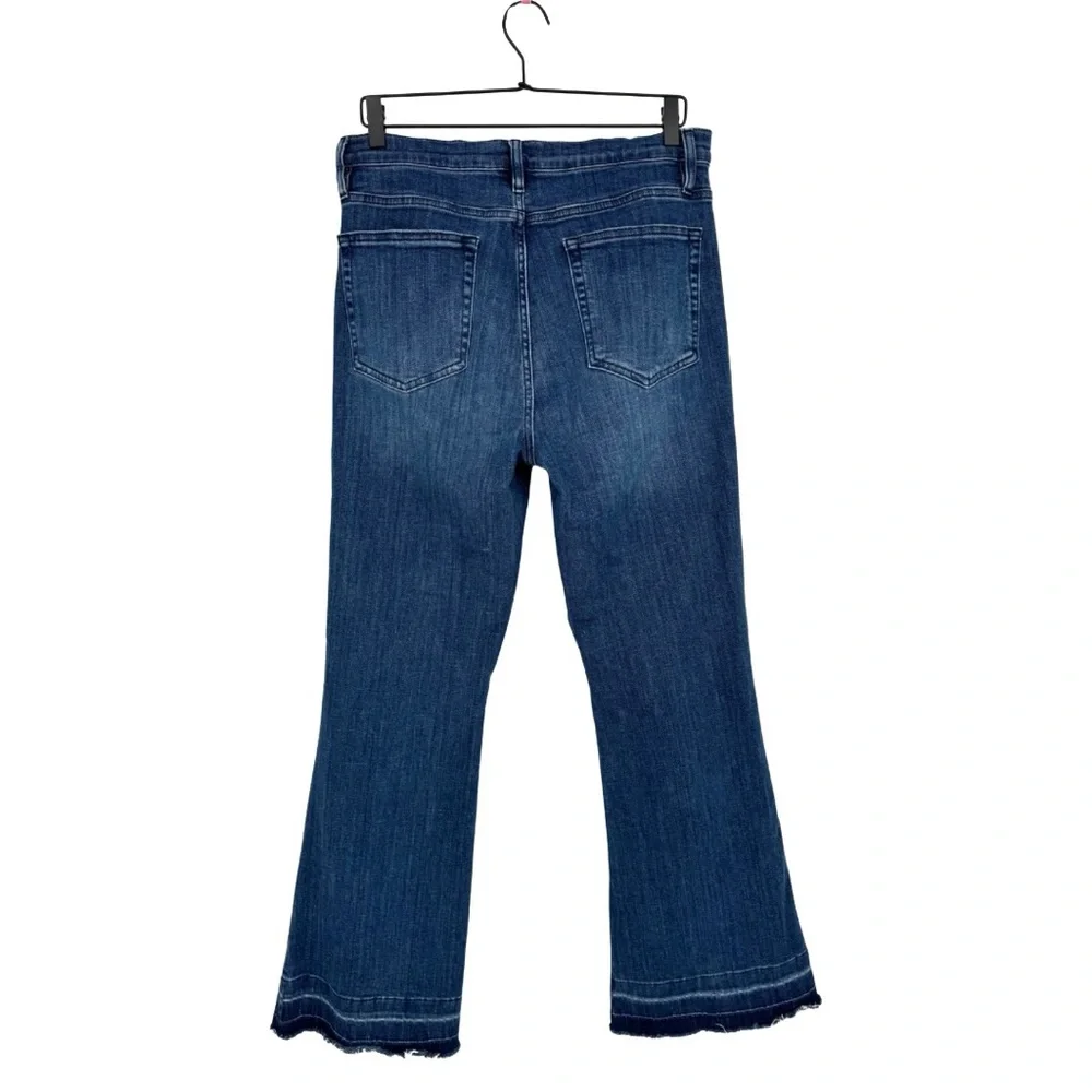 Frame Le Easy Flare Release Hem Jeans Thunderstorm Dark Wash‎ High-Waist 31